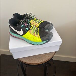 Nike Black & Neon Green Athletic Sneakers